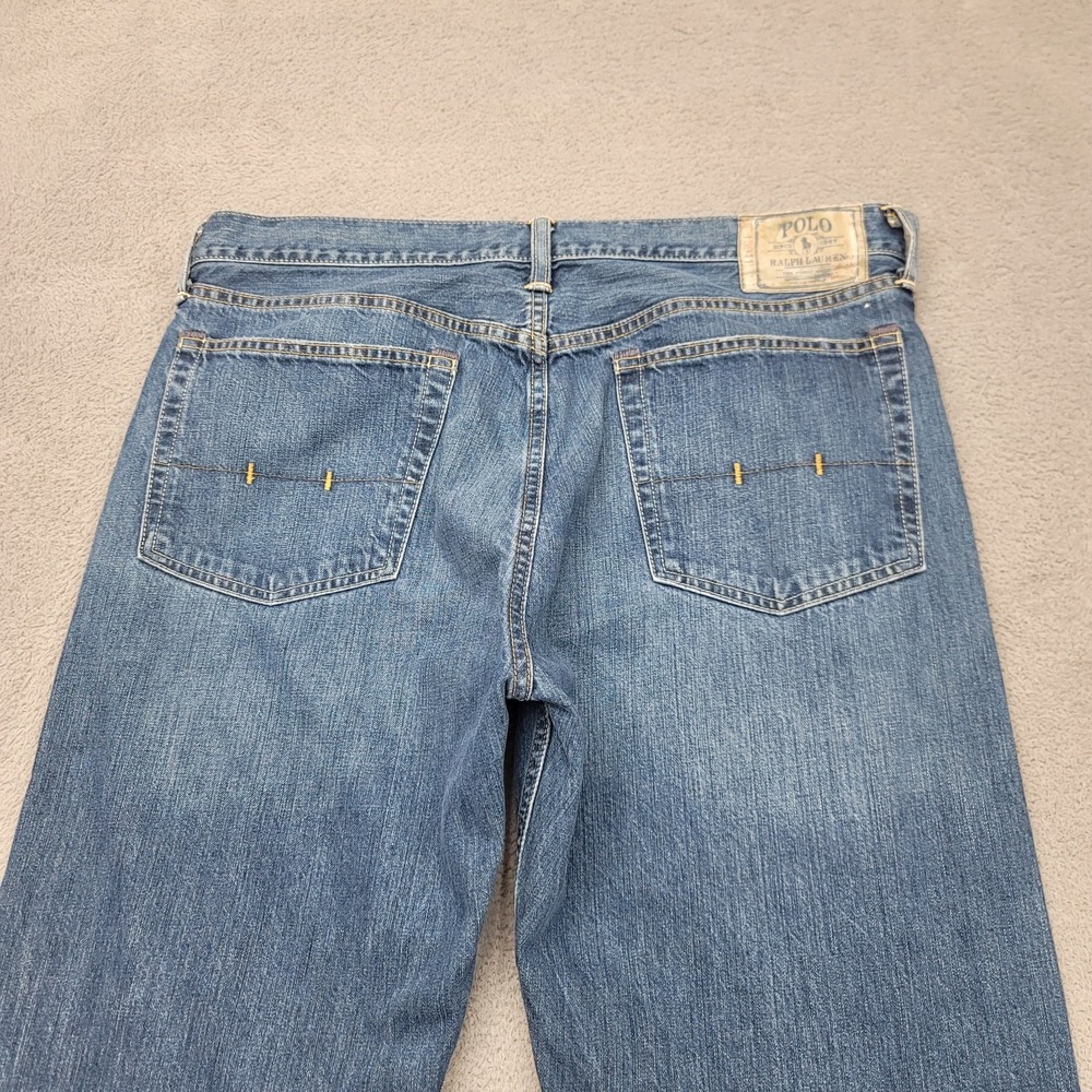Polo Ralph Lauren Jeans Mens 36x33 Blue Classic Fit 867 Straight Leg Denim
